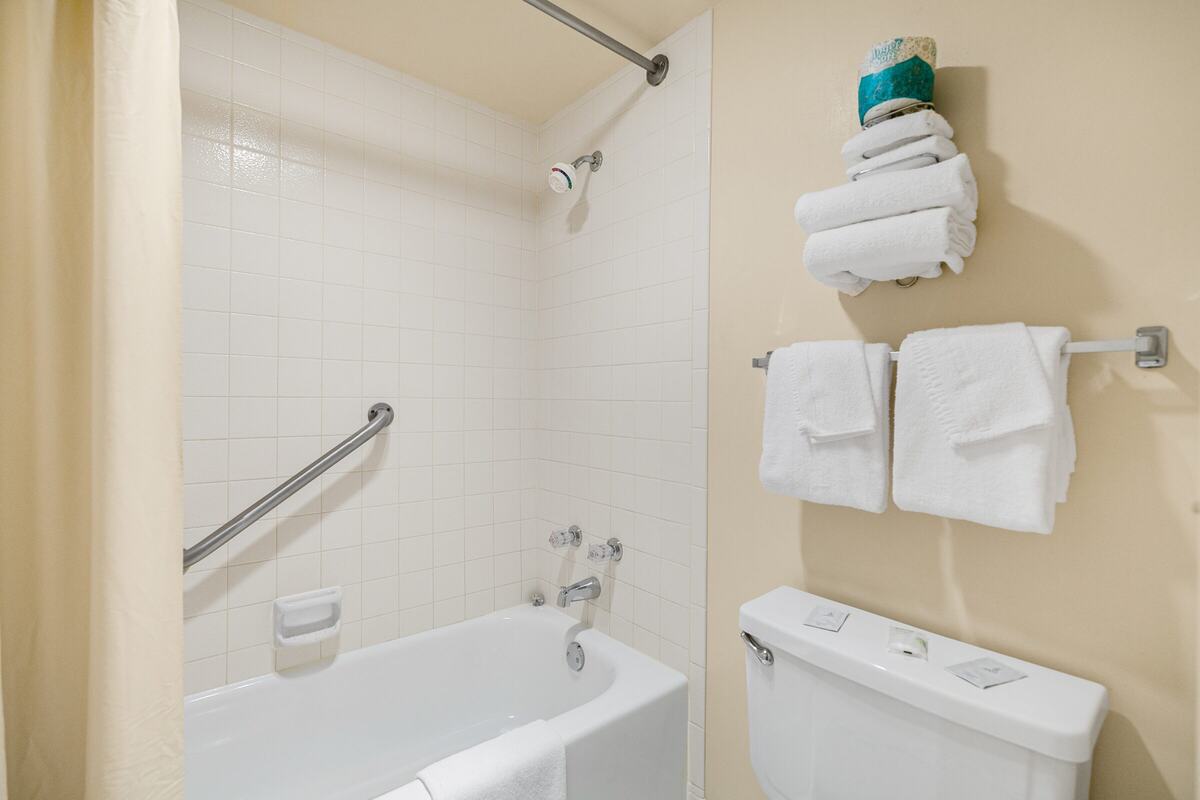 Classic bathroom with tub and shower