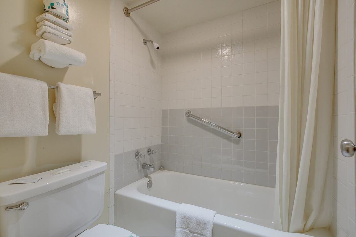 Classic bathroom with tub and shower